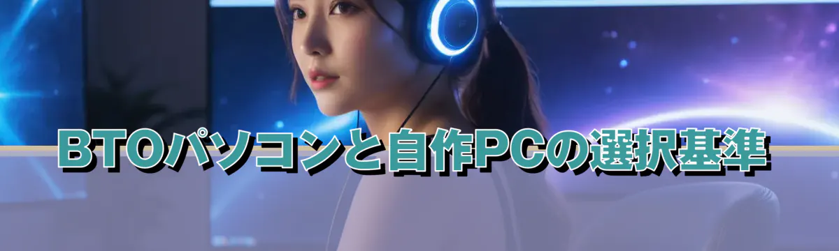 BTOパソコンと自作PCの選択基準