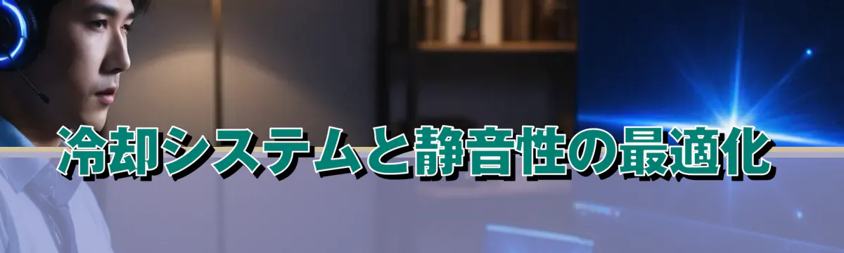 冷却システムと静音性の最適化