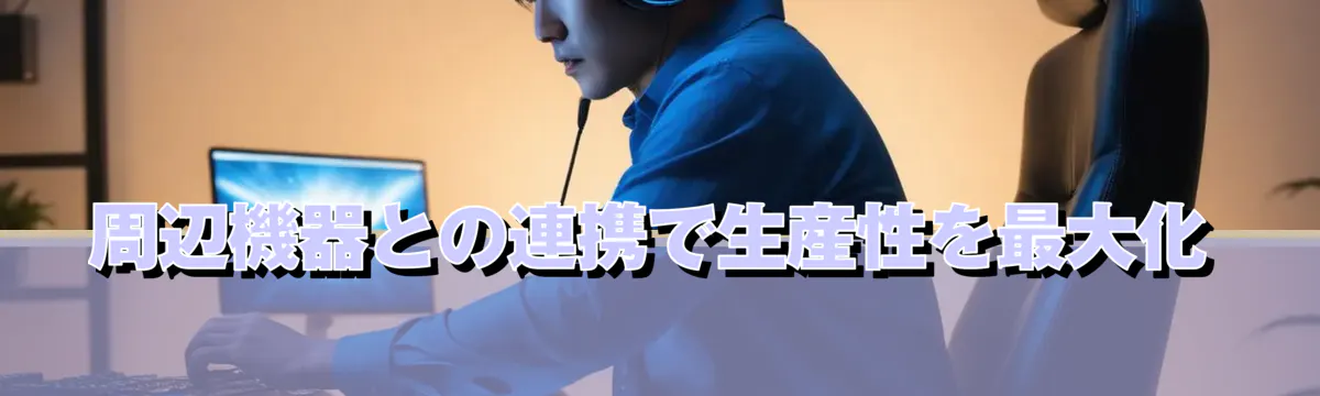 周辺機器との連携で生産性を最大化