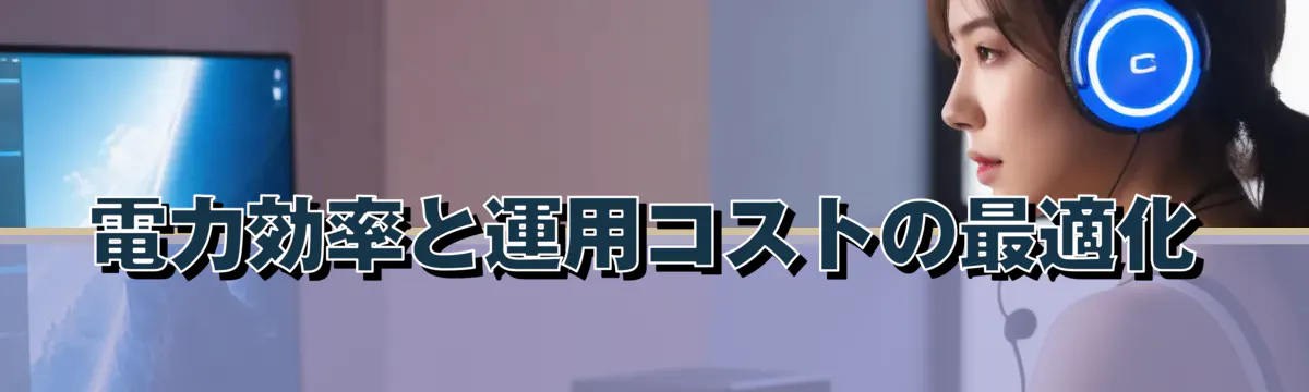 電力効率と運用コストの最適化