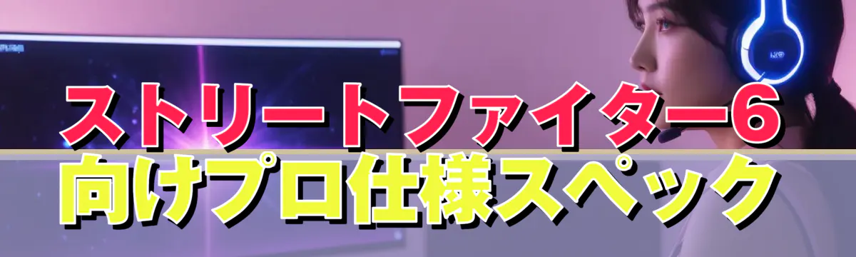 ストリートファイター6向けプロ仕様スペック