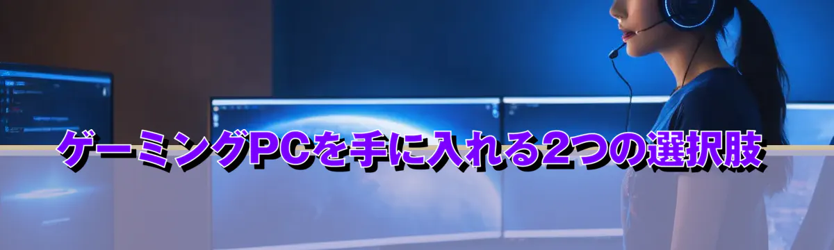 ゲーミングPCを手に入れる2つの選択肢
