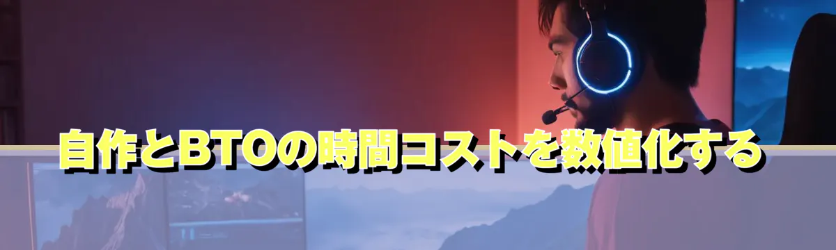 自作とBTOの時間コストを数値化する