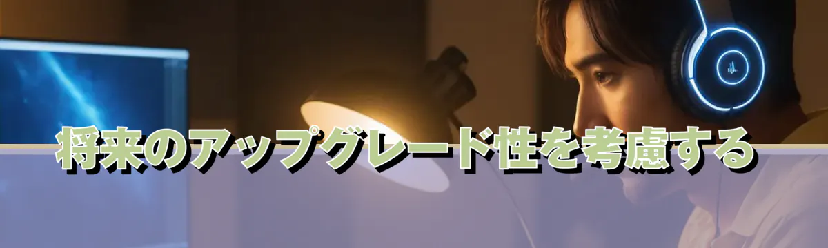 将来のアップグレード性を考慮する