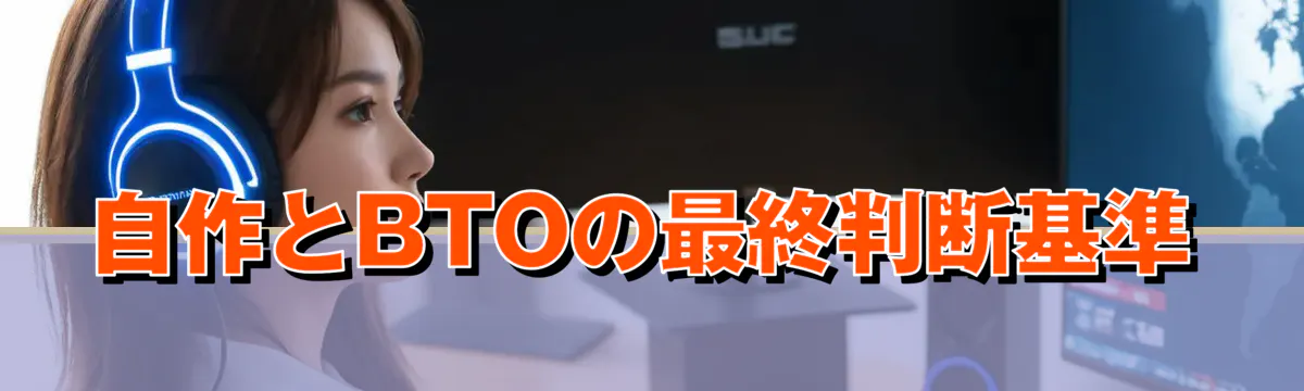 自作とBTOの最終判断基準