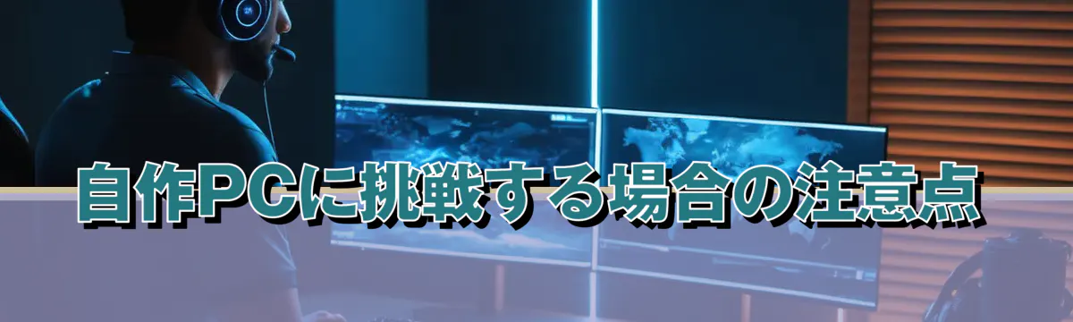 自作PCに挑戦する場合の注意点