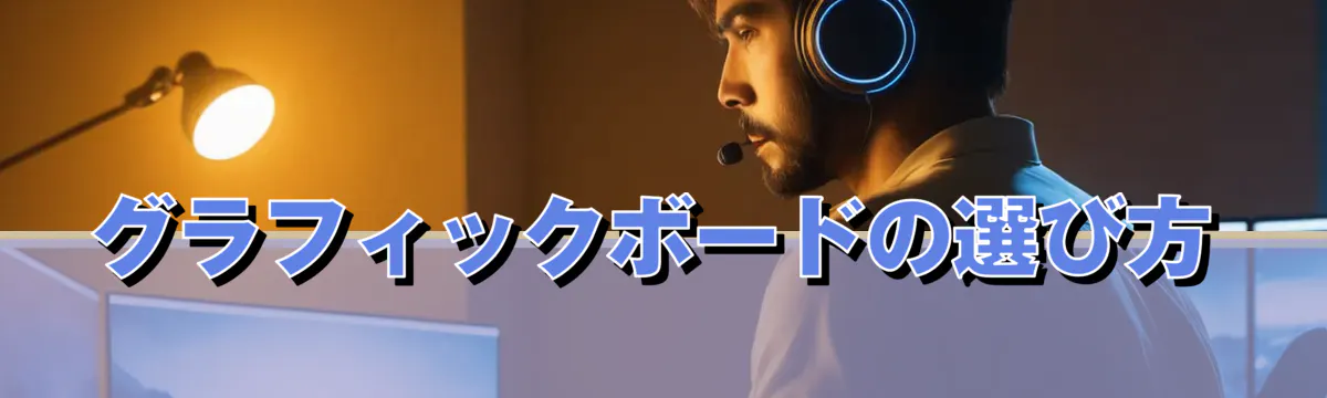 グラフィックボードの選び方