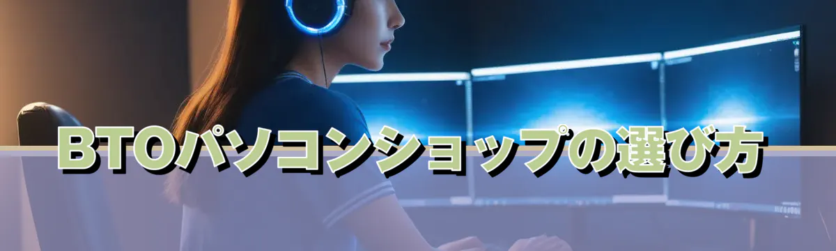 BTOパソコンショップの選び方