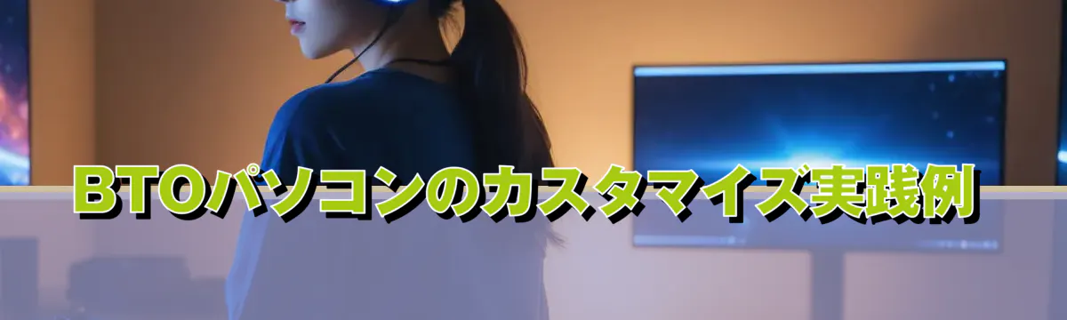 BTOパソコンのカスタマイズ実践例