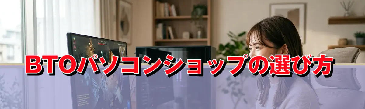 BTOパソコンショップの選び方