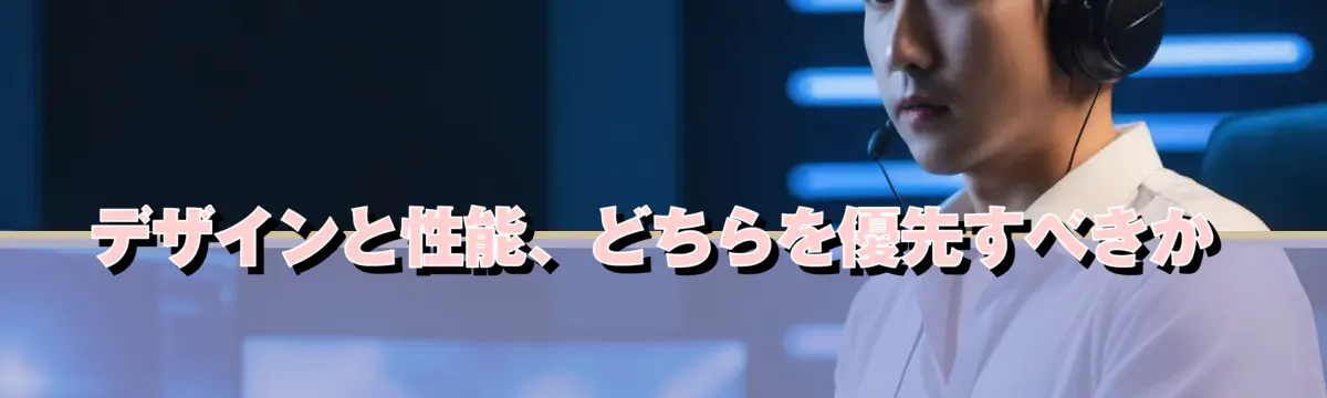 デザインと性能、どちらを優先すべきか