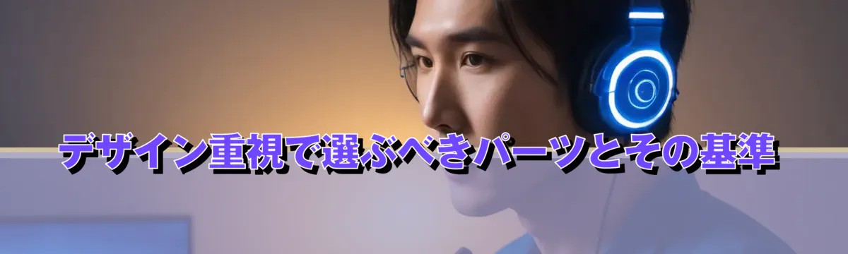 デザイン重視で選ぶべきパーツとその基準