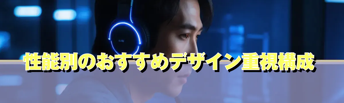 性能別のおすすめデザイン重視構成