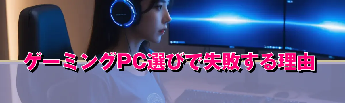 ゲーミングPC選びで失敗する理由