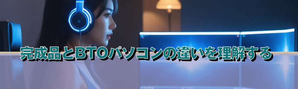 完成品とBTOパソコンの違いを理解する