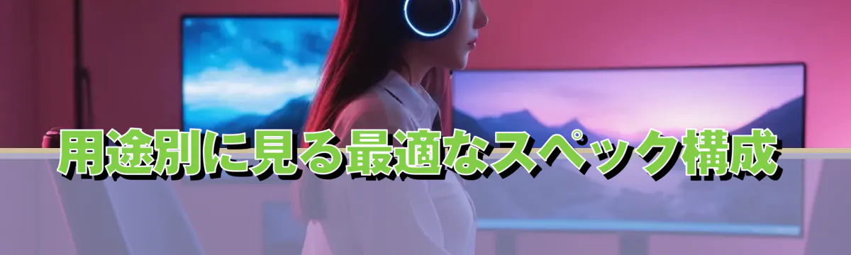 用途別に見る最適なスペック構成