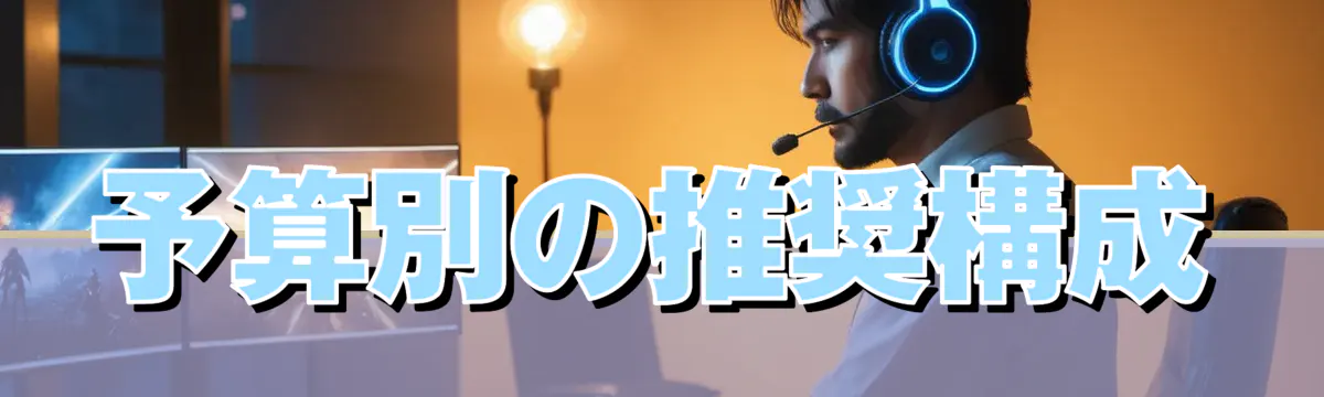 予算別の推奨構成