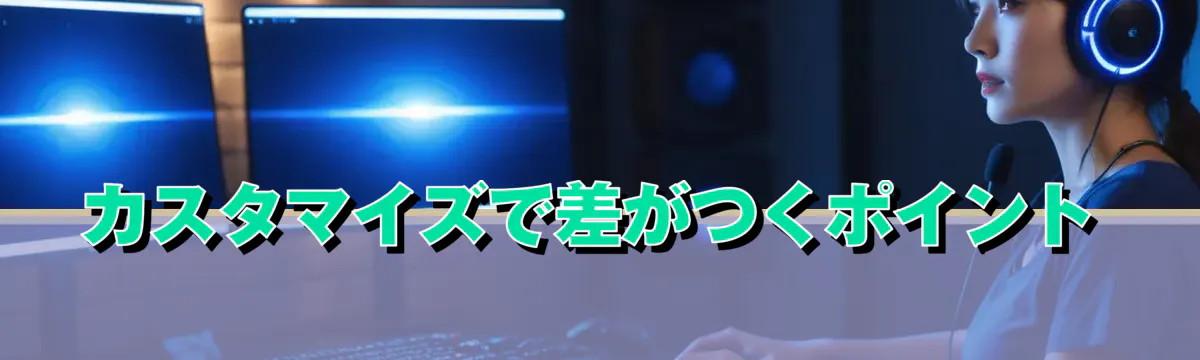 カスタマイズで差がつくポイント