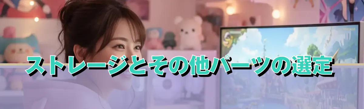 ストレージとその他パーツの選定