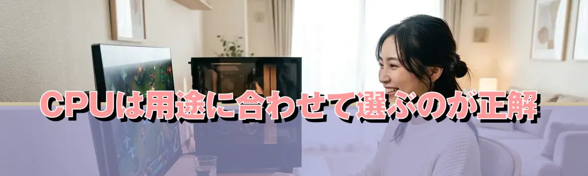 CPUは用途に合わせて選ぶのが正解