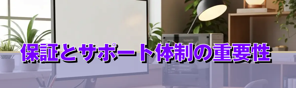 保証とサポート体制の重要性