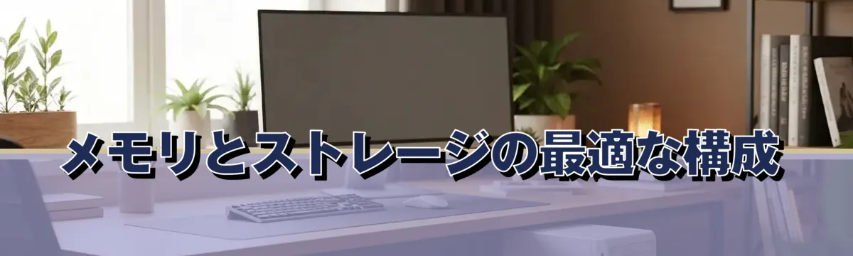 メモリとストレージの最適な構成