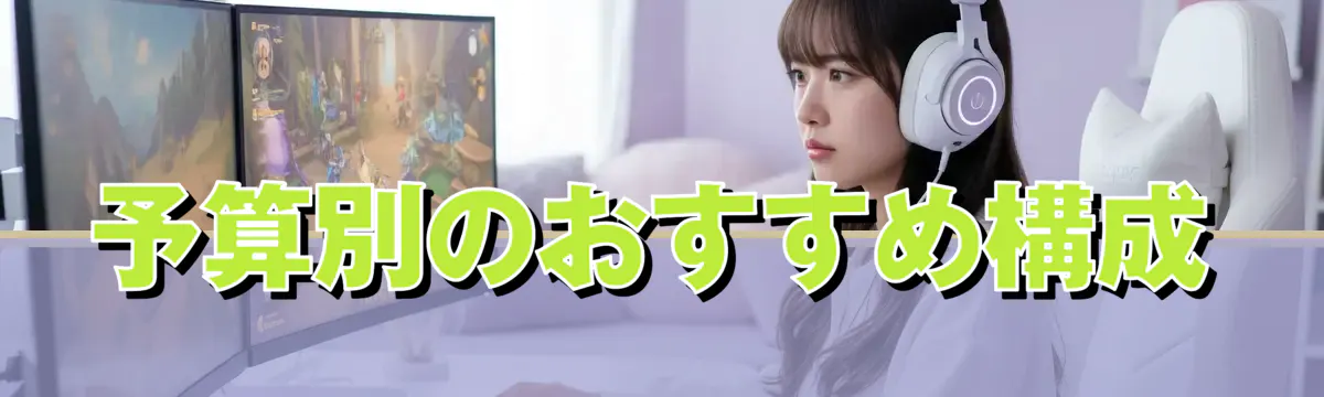 予算別のおすすめ構成