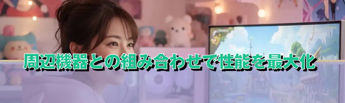 周辺機器との組み合わせで性能を最大化