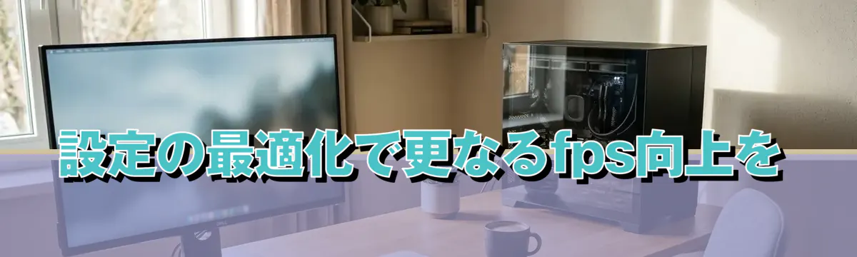 設定の最適化で更なるfps向上を