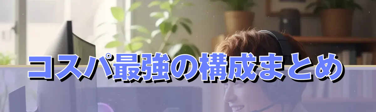 コスパ最強の構成まとめ