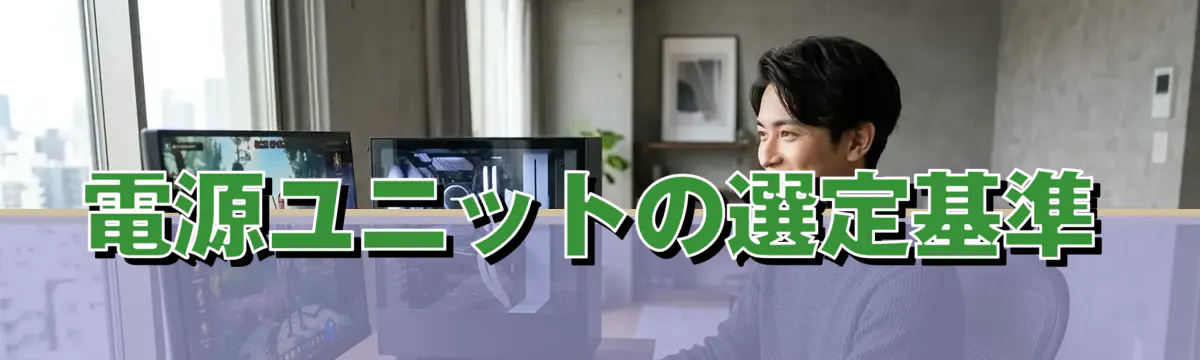 電源ユニットの選定基準