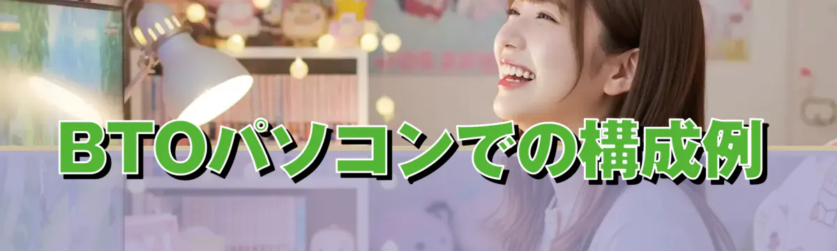 BTOパソコンでの構成例