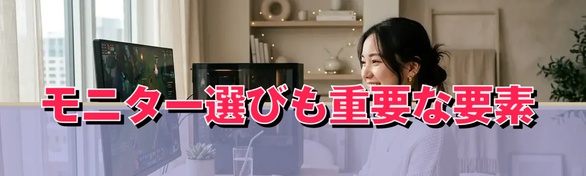 モニター選びも重要な要素