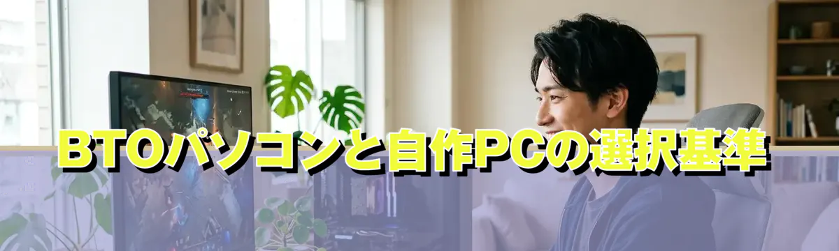 BTOパソコンと自作PCの選択基準