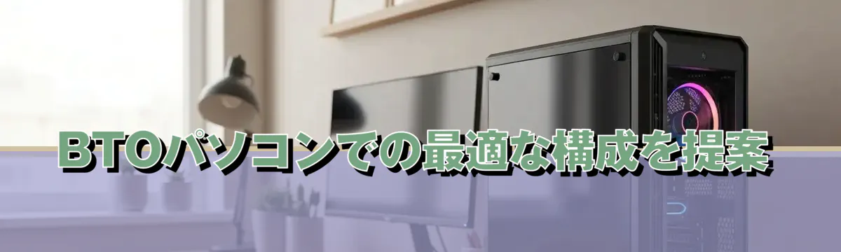 BTOパソコンでの最適な構成を提案