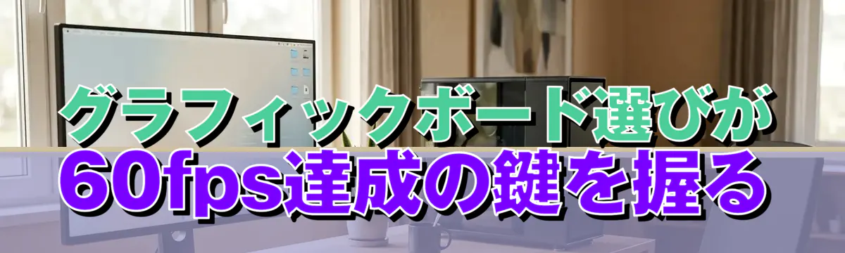 グラフィックボード選びが60fps達成の鍵を握る