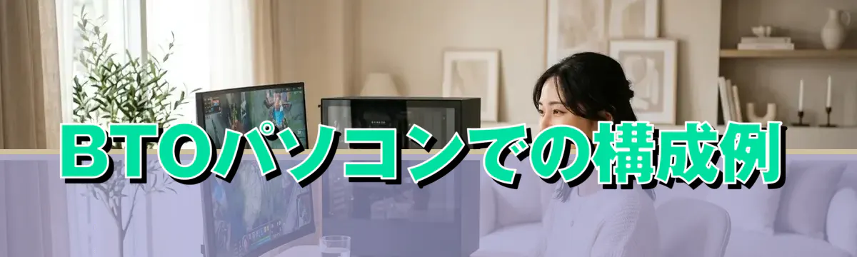 BTOパソコンでの構成例