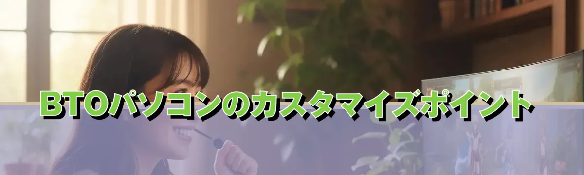 BTOパソコンのカスタマイズポイント
