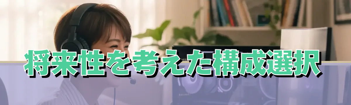 将来性を考えた構成選択