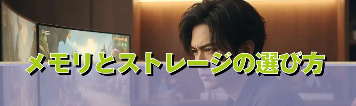 メモリとストレージの選び方