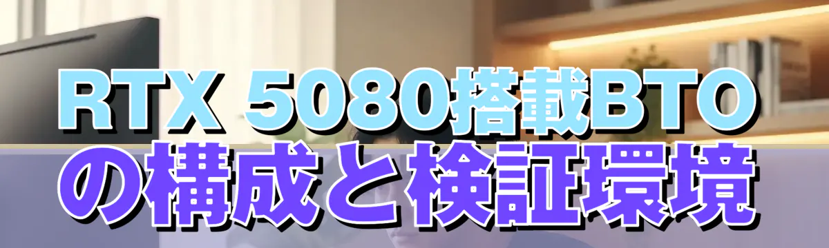RTX 5080搭載BTOの構成と検証環境