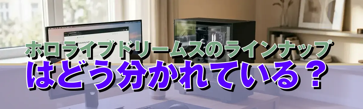 ホロライブドリームスのラインナップはどう分かれている?
