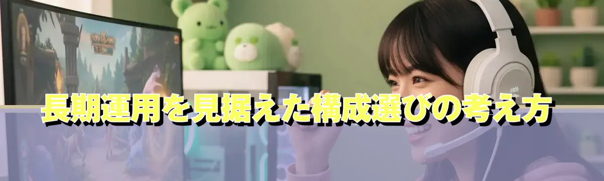長期運用を見据えた構成選びの考え方