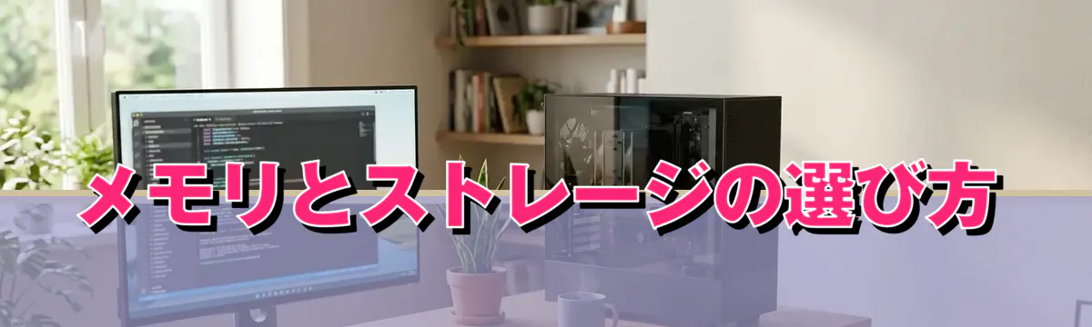 メモリとストレージの選び方