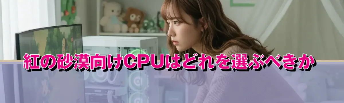 紅の砂漠向けCPUはどれを選ぶべきか