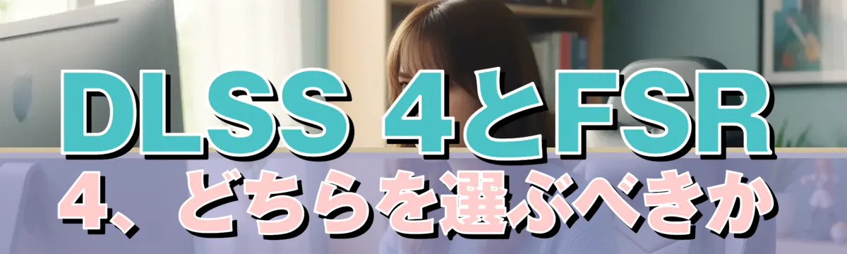 DLSS 4とFSR 4、どちらを選ぶべきか